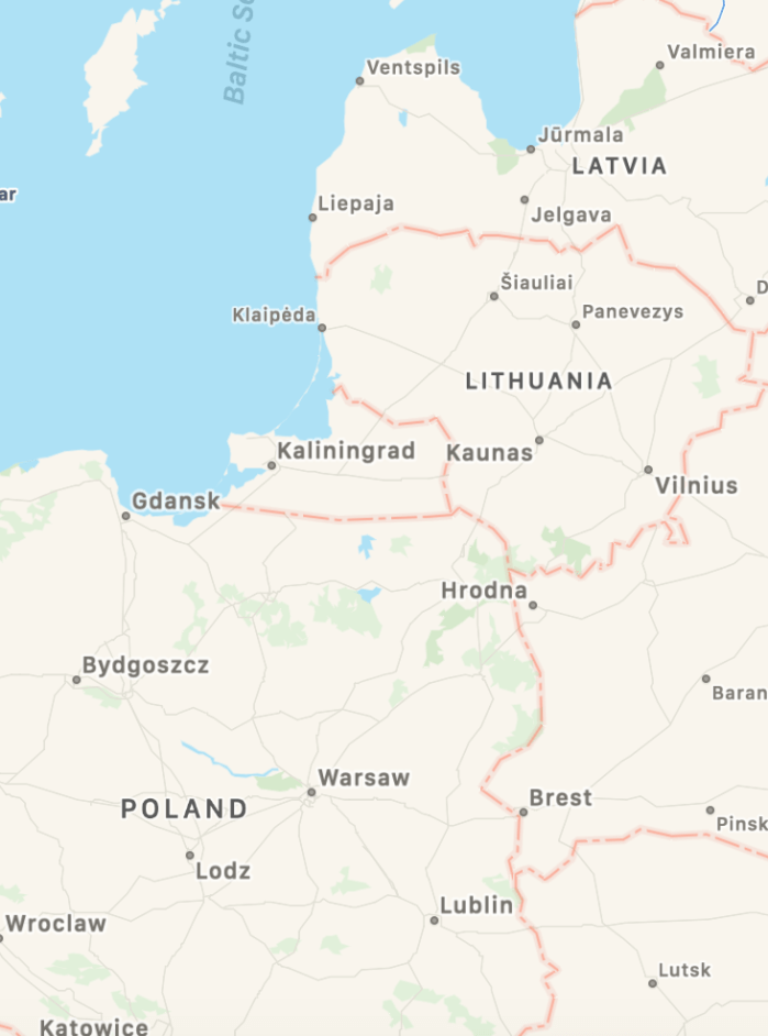 Screen Shot Map Kaliningrad