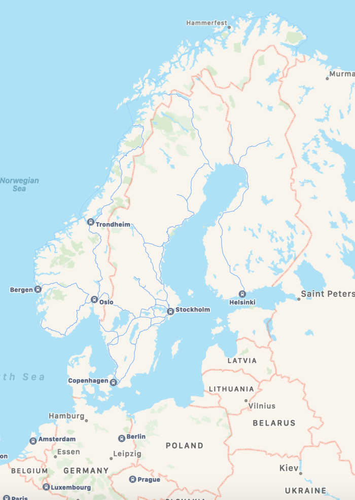Screen Shot Map Norway